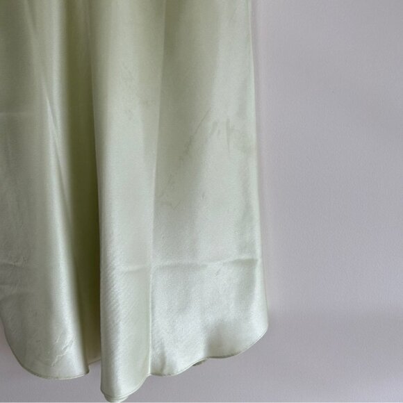 Vintage Oscar De La Renta Green Lace Night Gown - Picture 6 of 7